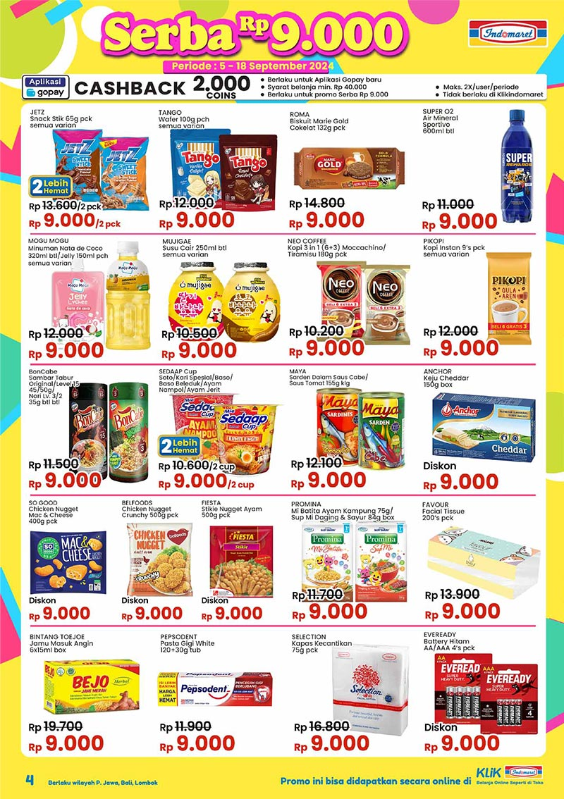 Katalog Promo Serba Indomaret Terbaru Dan Termurah!!